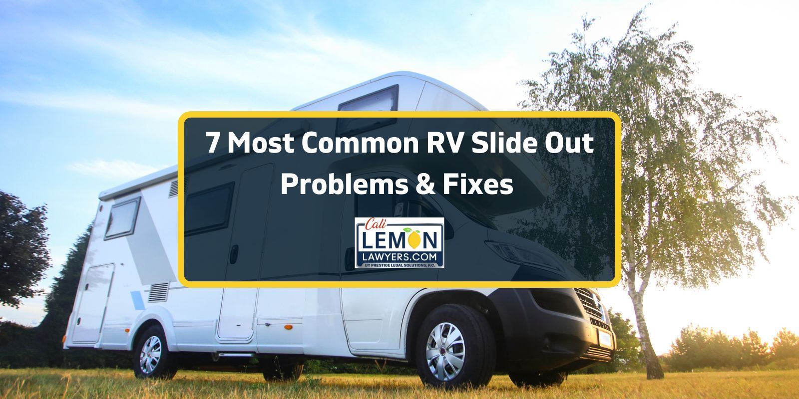 RV Slide Out Problems